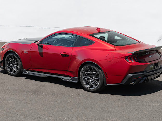 2024-UP FORD MUSTANG S650 | GT350R PERFORMANCE STYLE CARBON FIBER SIDE SKIRTS EXTENSION ROCKER PANELS GROUND EFFECTS